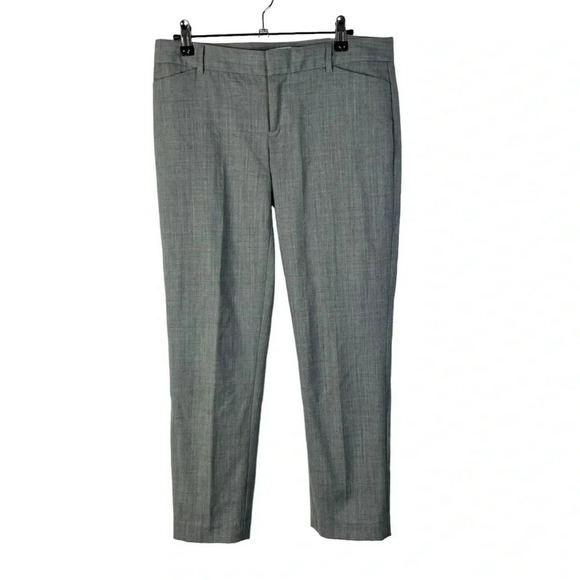Gap Light Heather Gray Slim Crop Dress Pants 2 - Picture 2 of 5